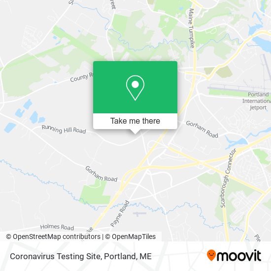 Coronavirus Testing Site map