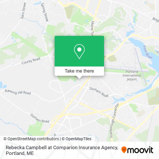 Rebecka Campbell at Comparion Insurance Agency map