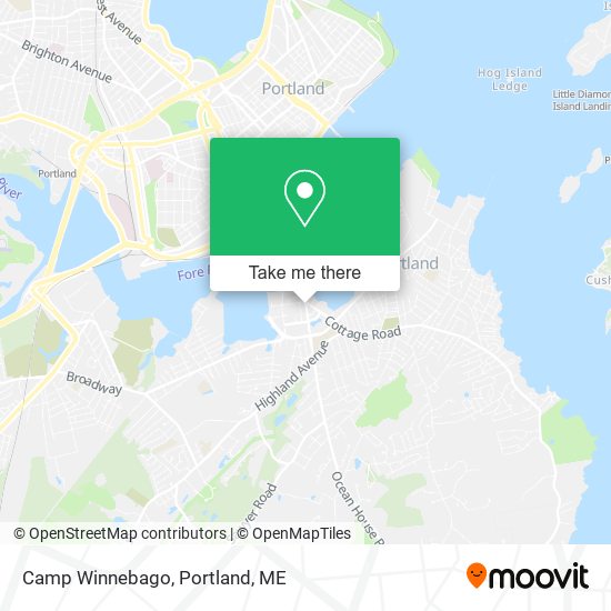 Camp Winnebago map