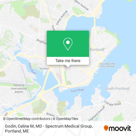 Godin, Celine M, MD - Spectrum Medical Group map