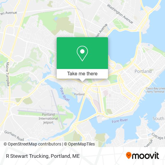 R Stewart Trucking map