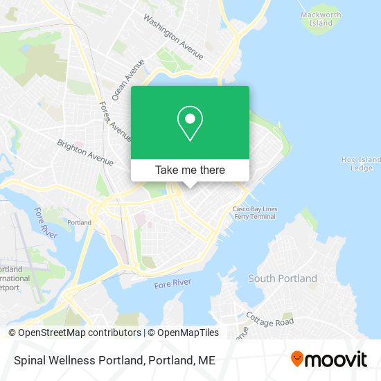 Spinal Wellness Portland map