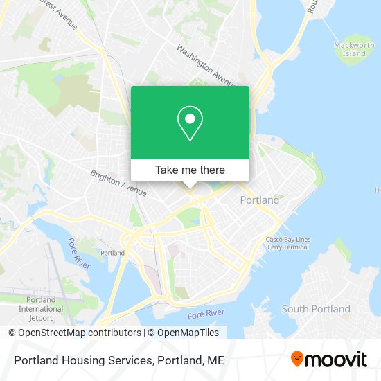 Portland Housing Services map