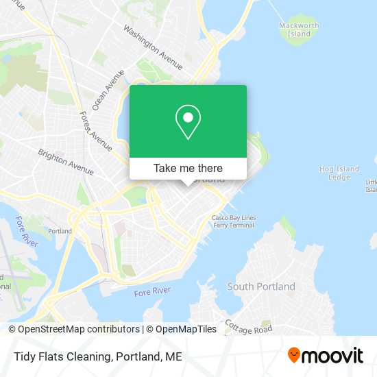 Tidy Flats Cleaning map