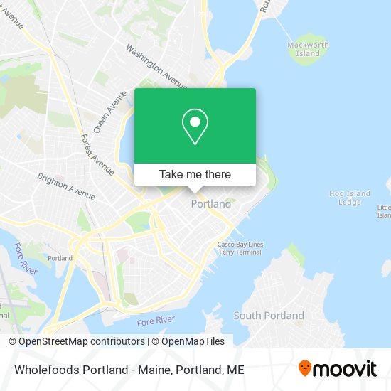 Wholefoods Portland - Maine map