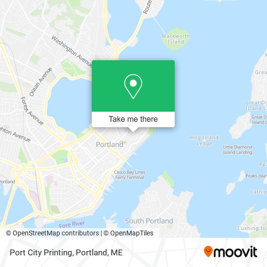 Port City Printing map