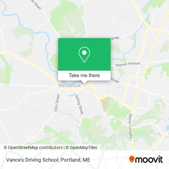 Vance's Driving School map