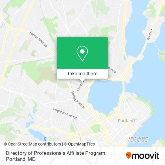 Directory of Professionals Affiliate Program map