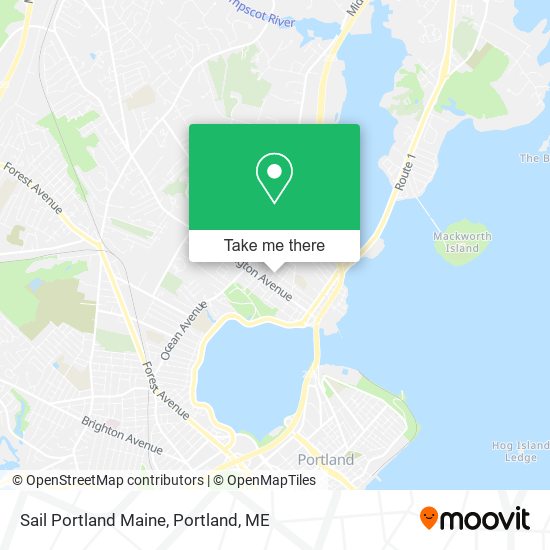 Sail Portland Maine map