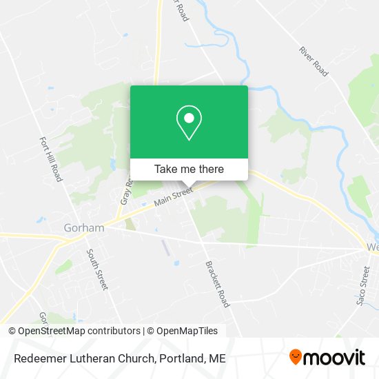 Redeemer Lutheran Church map