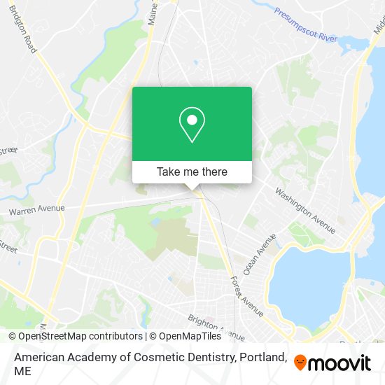 American Academy of Cosmetic Dentistry map