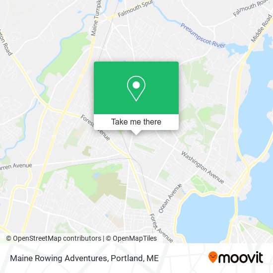 Maine Rowing Adventures map