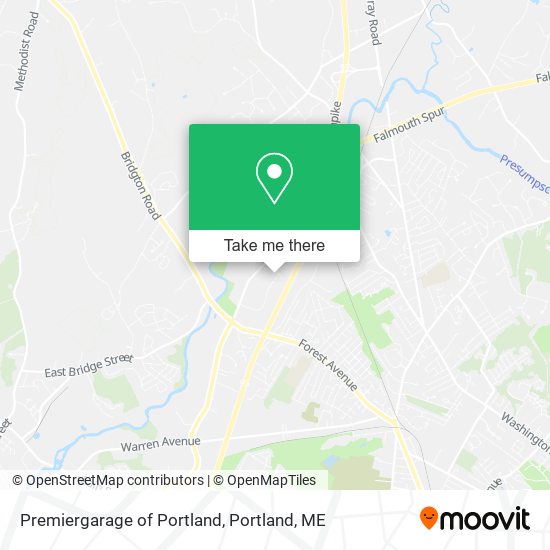 Premiergarage of Portland map