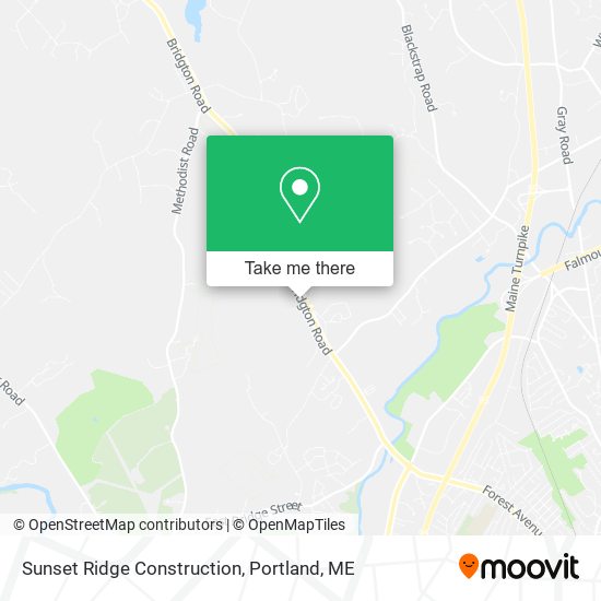 Sunset Ridge Construction map