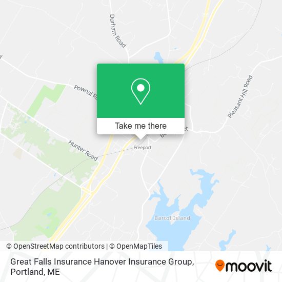 Great Falls Insurance Hanover Insurance Group map