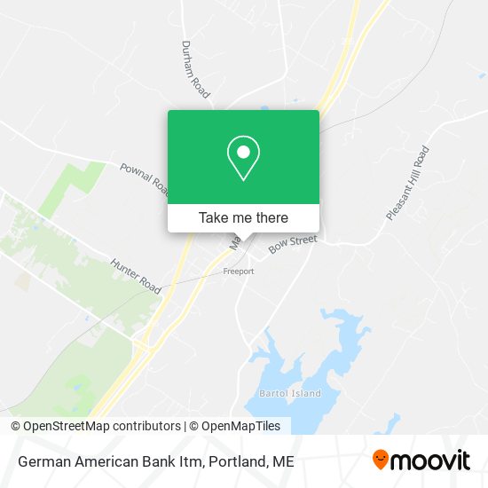 Mapa de German American Bank Itm