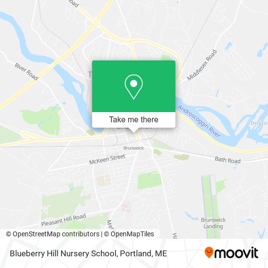 Blueberry Hill Nursery School map