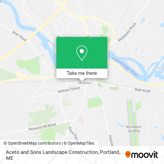 Aceto and Sons Landscape Construction map