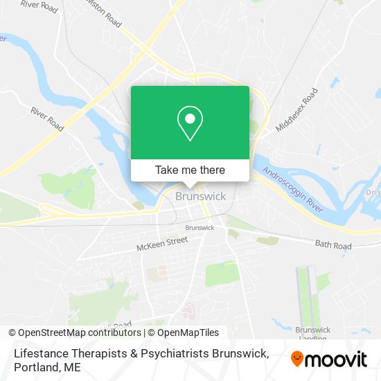 Lifestance Therapists & Psychiatrists Brunswick map