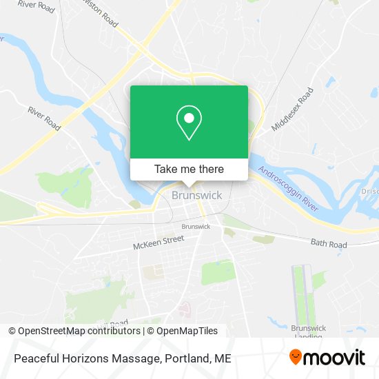 Peaceful Horizons Massage map