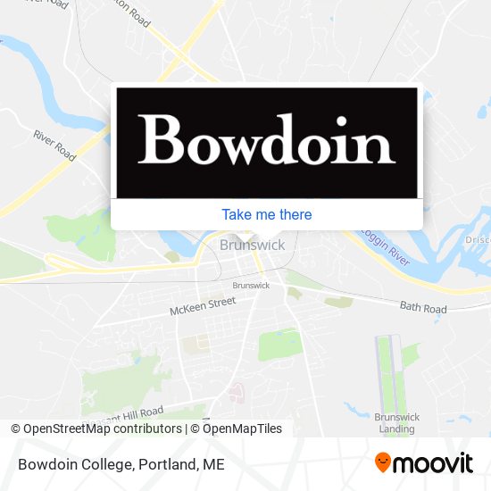 Bowdoin College map