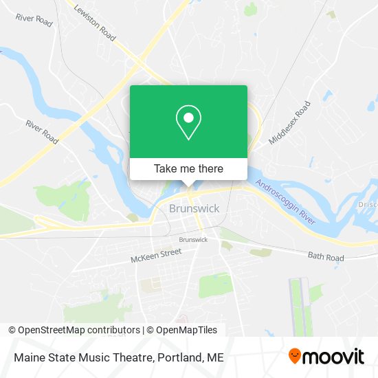 Maine State Music Theatre map