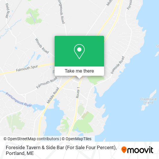 Foreside Tavern & Side Bar (For Sale Four Percent) map