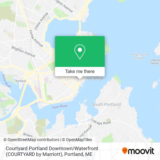 Mapa de Courtyard Portland Downtown / Waterfront (COURTYARD by Marriott)