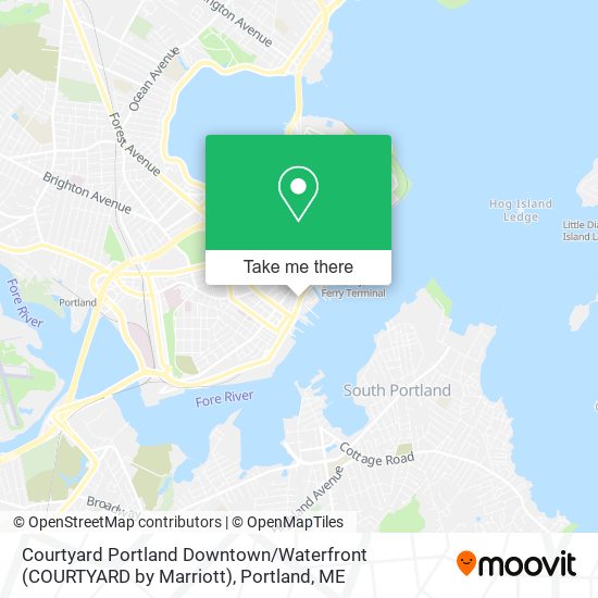 Courtyard Portland Downtown / Waterfront (COURTYARD by Marriott) map