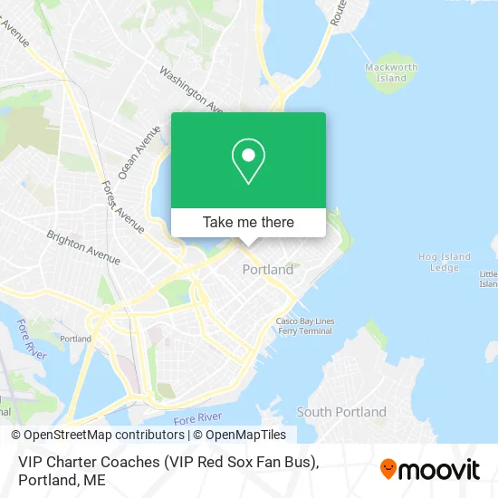 VIP Charter Coaches (VIP Red Sox Fan Bus) map