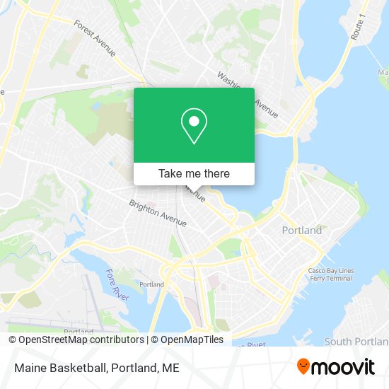 Maine Basketball map