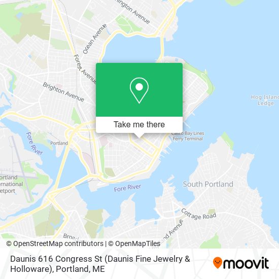 Daunis 616 Congress St (Daunis Fine Jewelry & Holloware) map