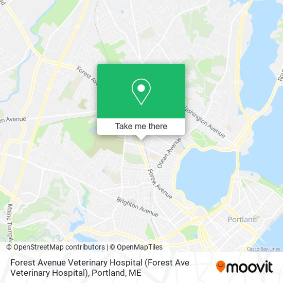 Forest Avenue Veterinary Hospital map