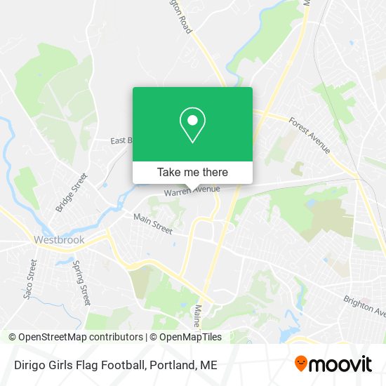 Dirigo Girls Flag Football map