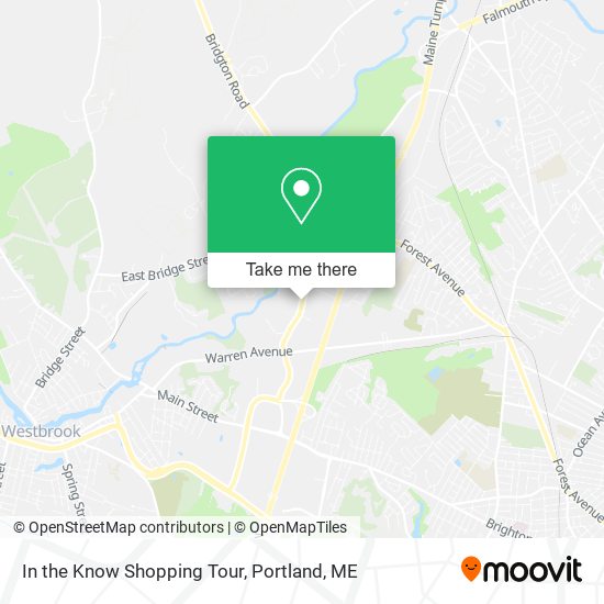 In the Know Shopping Tour map