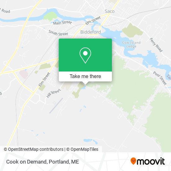 Cook on Demand map