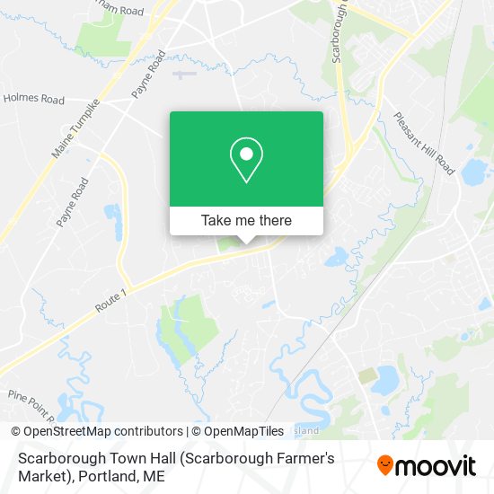 Scarborough Town Hall (Scarborough Farmer's Market) map