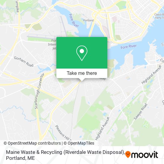 Mapa de Maine Waste & Recycling (Riverdale Waste Disposal)