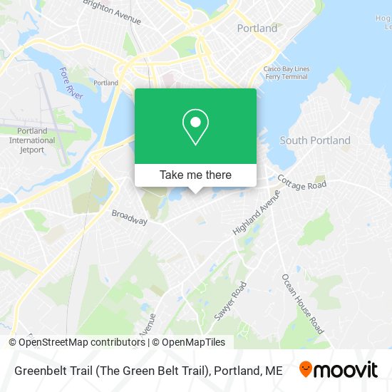 Greenbelt Trail (The Green Belt Trail) map