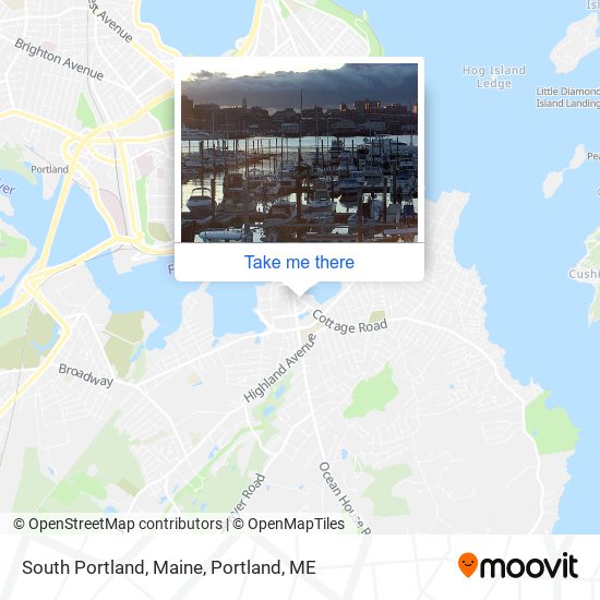 Mapa de South Portland, Maine