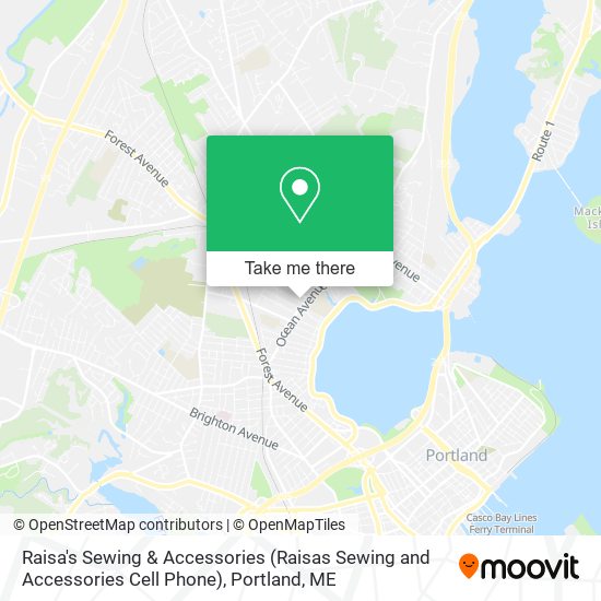 Mapa de Raisa's Sewing & Accessories (Raisas Sewing and Accessories Cell Phone)