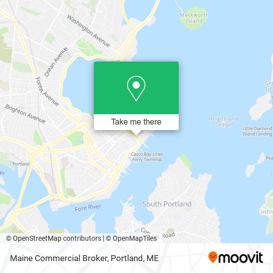 Maine Commercial Broker map