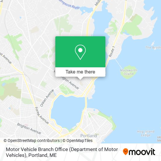 Motor Vehicle Branch Office (Department of Motor Vehicles) map