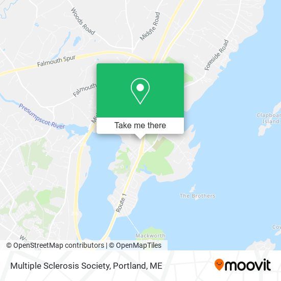 Multiple Sclerosis Society map