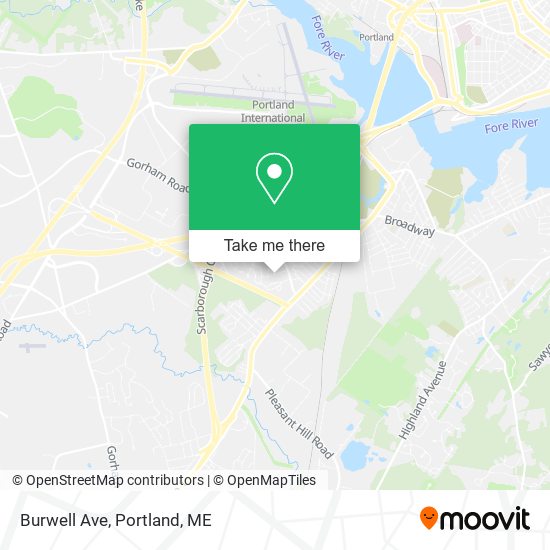 Mapa de Burwell Ave