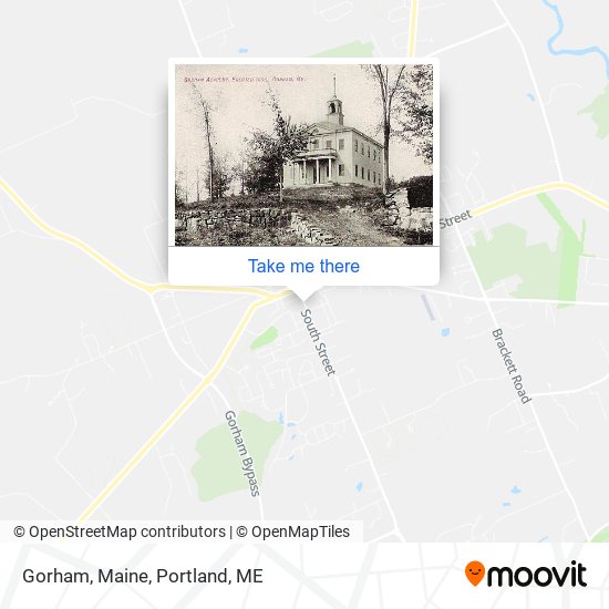 Gorham, Maine map