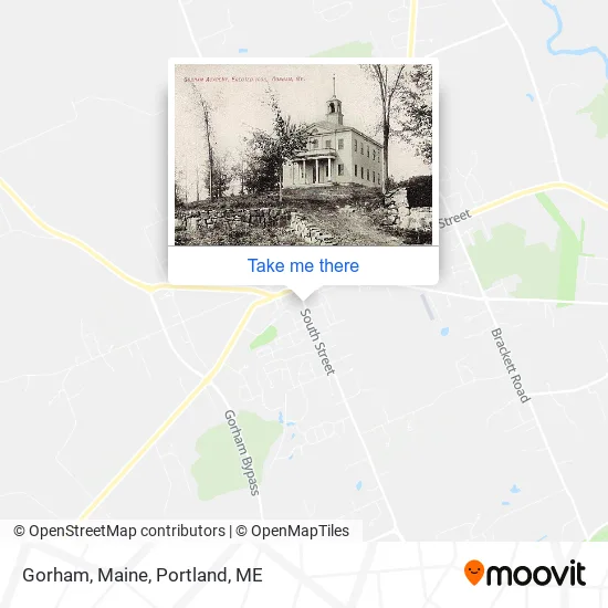 Gorham, Maine map