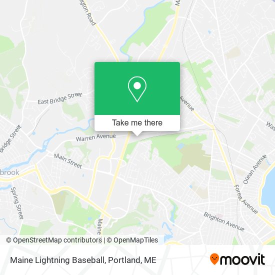 Maine Lightning Baseball map