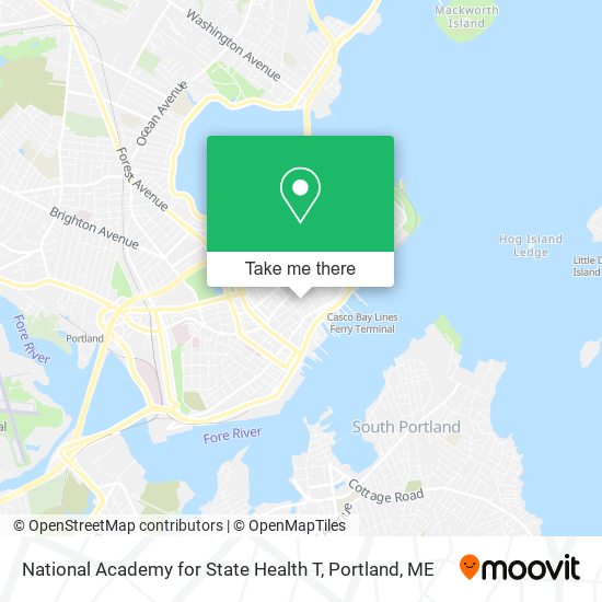 Mapa de National Academy for State Health T