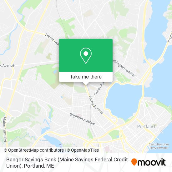 Bangor Savings Bank (Maine Savings Federal Credit Union) map